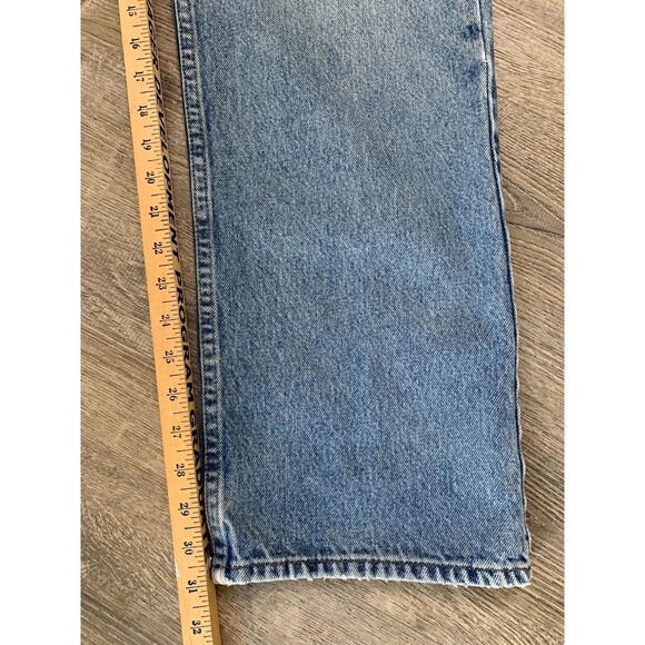 TOMMY HILFIGER  URBAN Y2K LOOSE WORN FADED DENIM JEANS MENS Size 34X32 in LIGHT - Picture 7 of 16